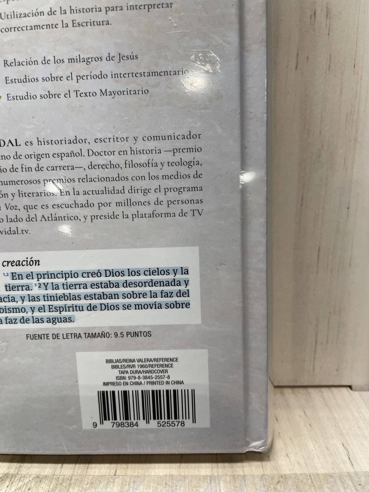 RVR 1960 Biblia de estudio de Cesar Vidal tapa dura Spanish Version 2025 HC