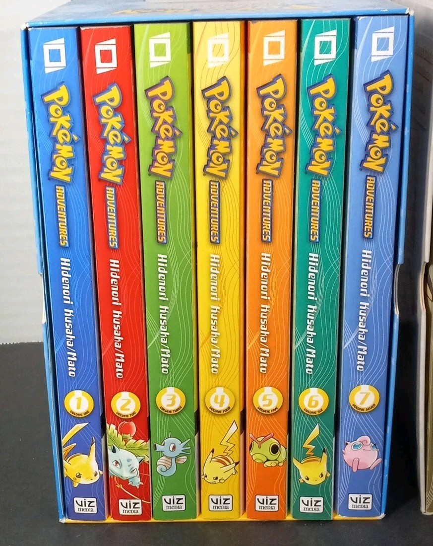 Pokémon Adventures Vol: 1-7 R&B/8-14 G&S VIZ Hidenori Kusaka PB Box Sets