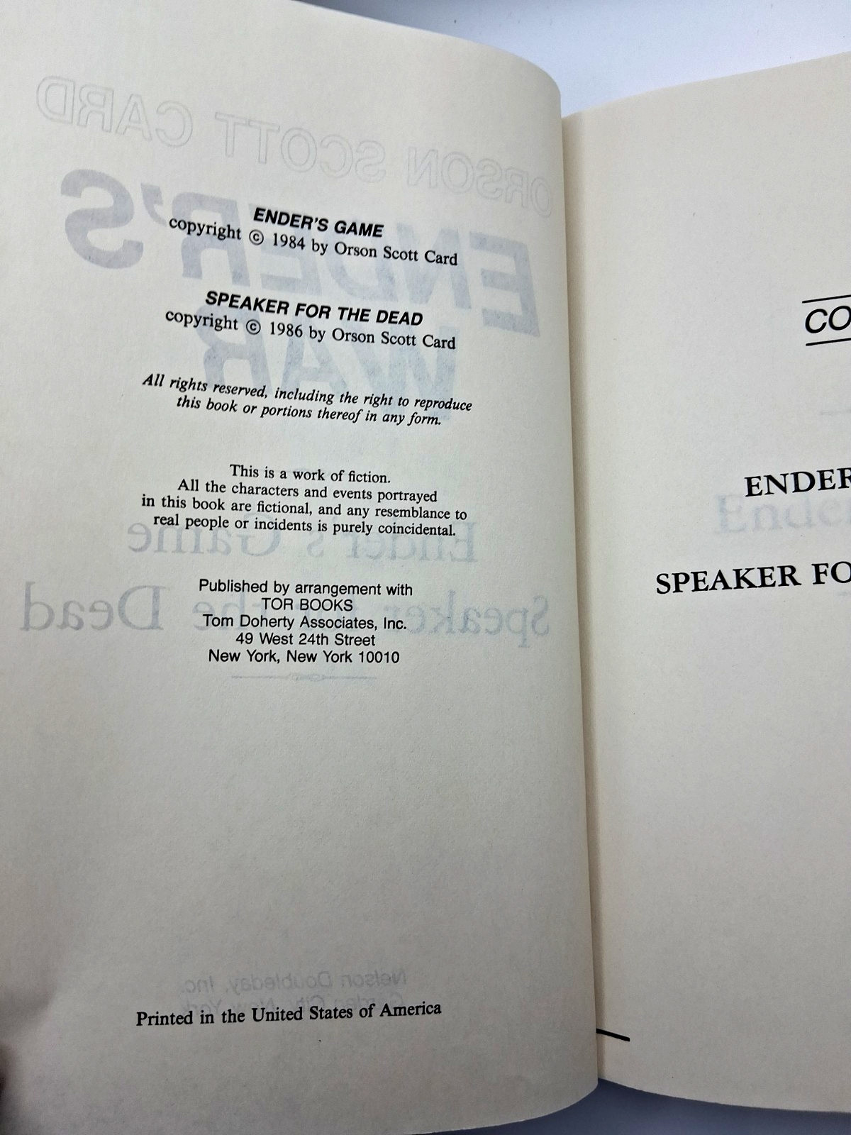 SIGNED! Ender’s War by Orson Scott Card w/ENDER’S WAR Expanded Version BCE HC DJ