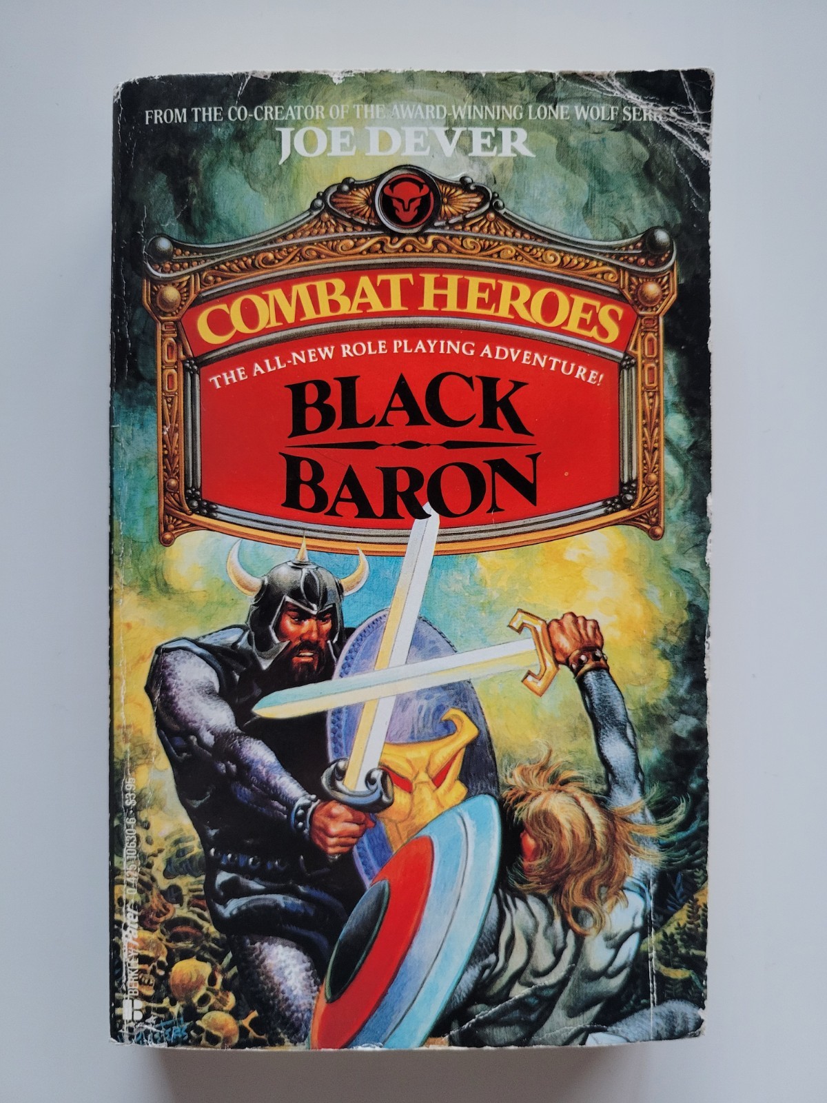 1986 COMBAT HEROES (NO WRITING) BLACK BARON JOE DEVER PAPERBACK ROLE PLAYING VTG