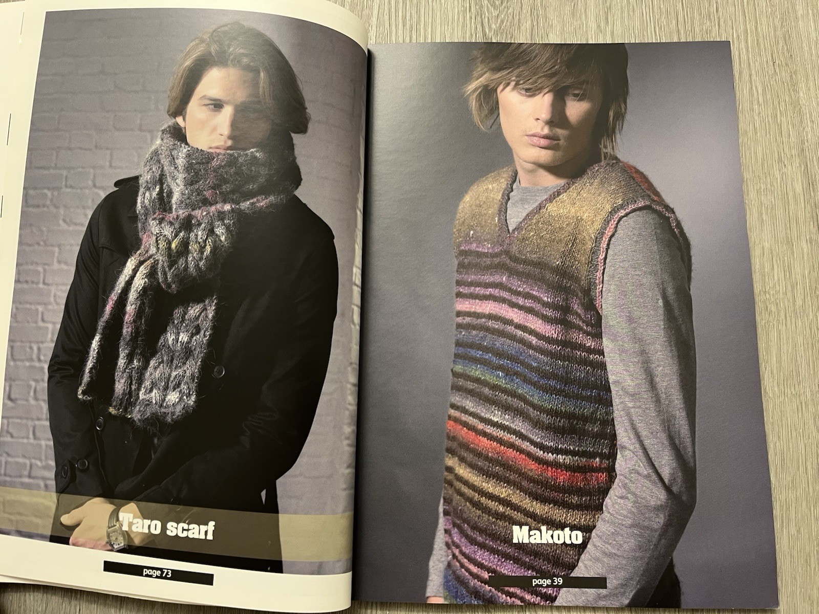 Noro Men Jane Ellison 2009 Trade PB Knitting Pattern Book 8.5×12” UK VG