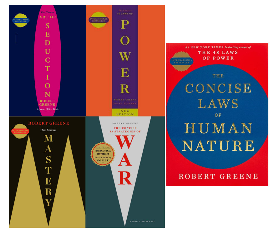 Robert Greene Collection 5 Books Set – [CONCISE]] Seduction, Power, Mastery, War