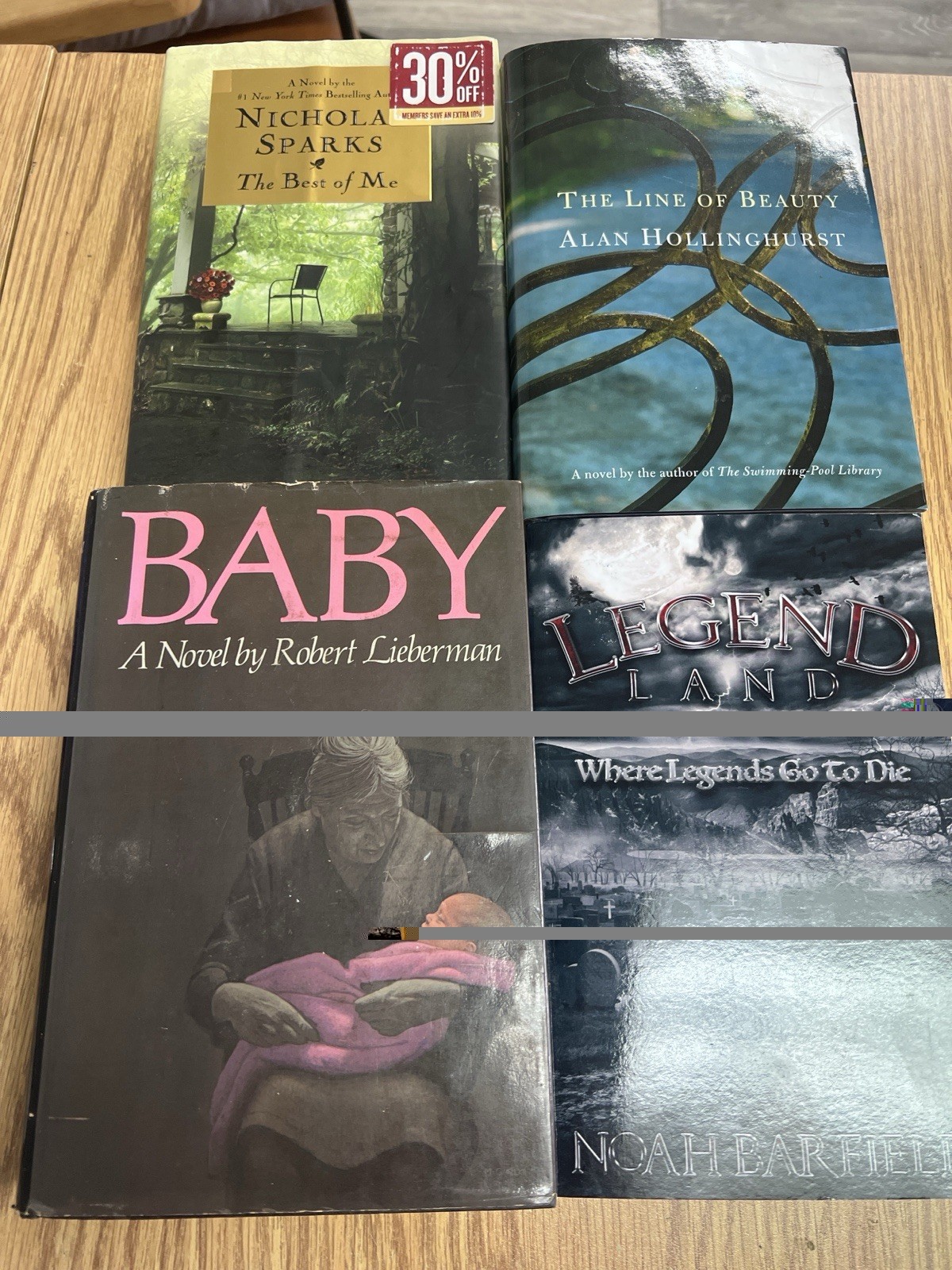 4 First Edition Books Modern Fiction Nicholas Sparks Alan Hollinghurst + More HC