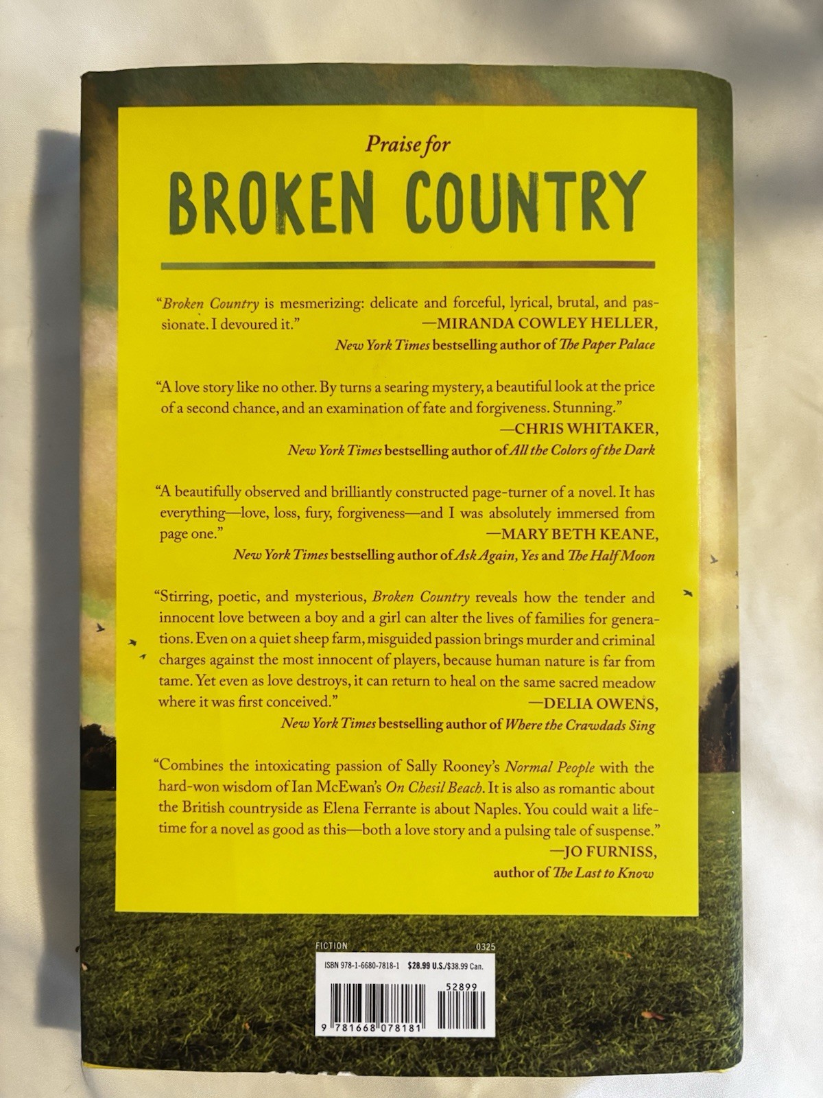 Broken Country : A Novel by Clare Leslie Hall (2025, Hardcover)