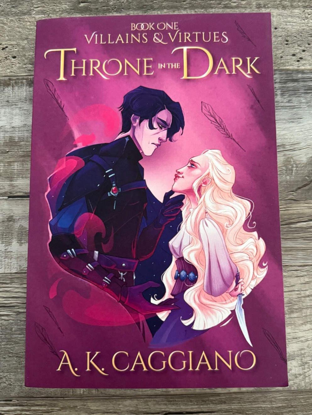 Out Of Print THRONE IN THE DARK A.K. Caggiano OOP Indie Paperback SELF-PUBLISHED