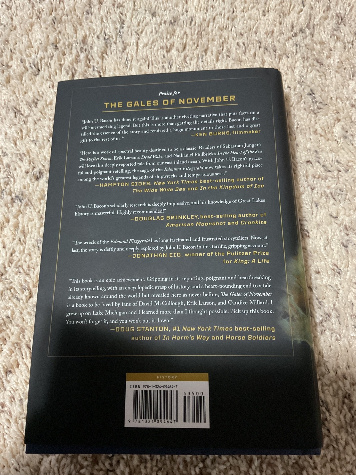 The Gales Of November: The Untold Story Of The Edmund Fitzgerald Hardcover
