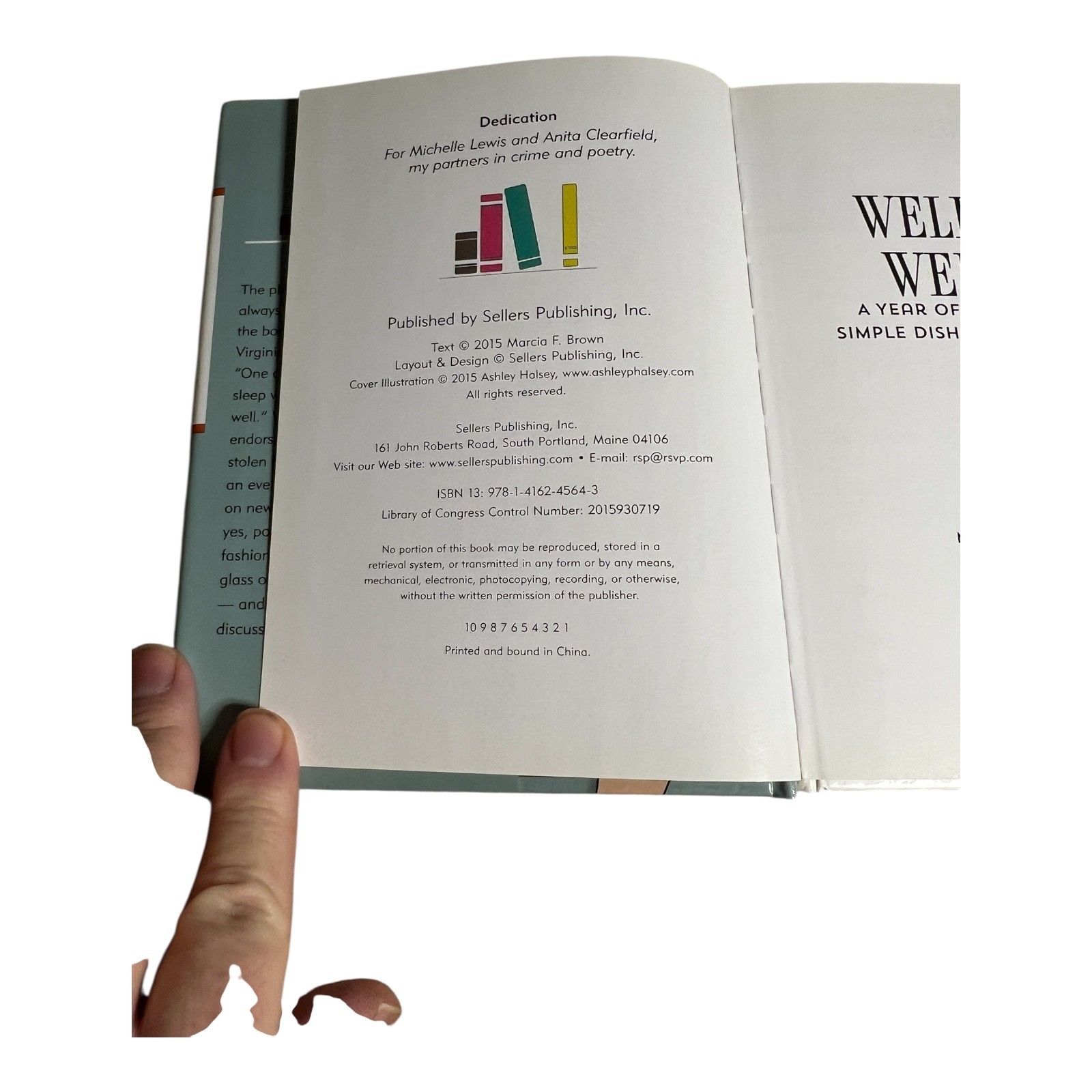 Well Read Well Fed Cookbook & Reading Guide Marcia F. Brown Hardcover