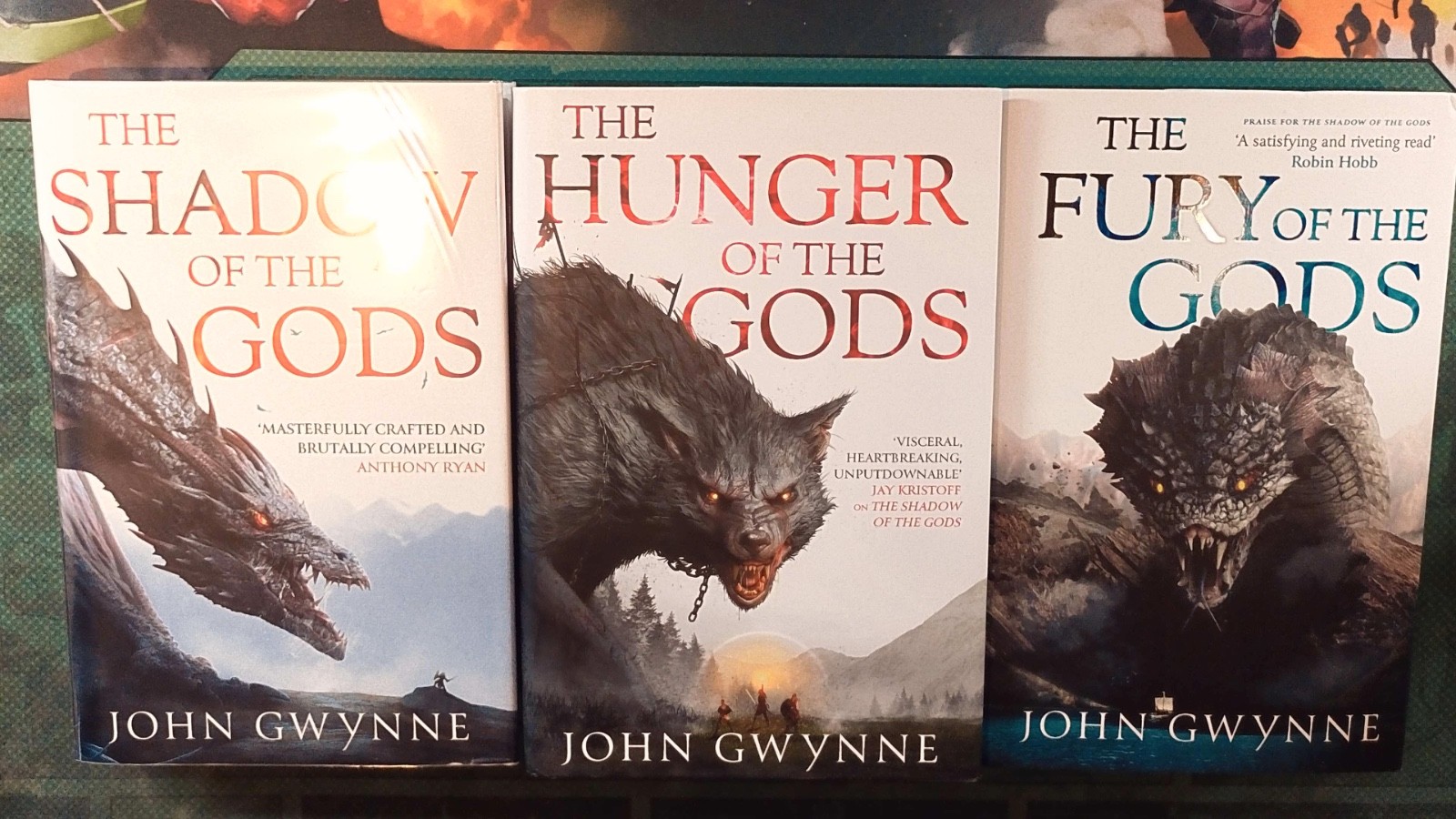 The Bloodsworn Trilogy (Shadow/Hunger) (Fury of the Gods SIGNED) Gwynne HC