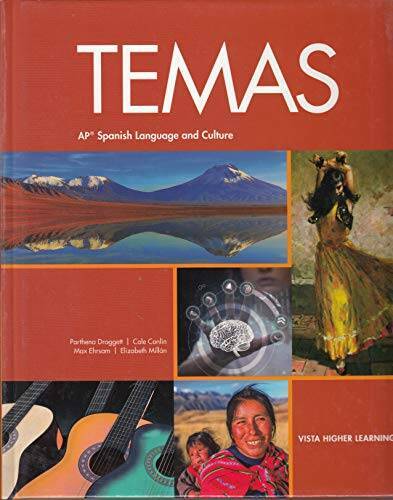 TEMAS AP Spanish Language and Culture – Hardcover By Parthena Draggett – GOOD