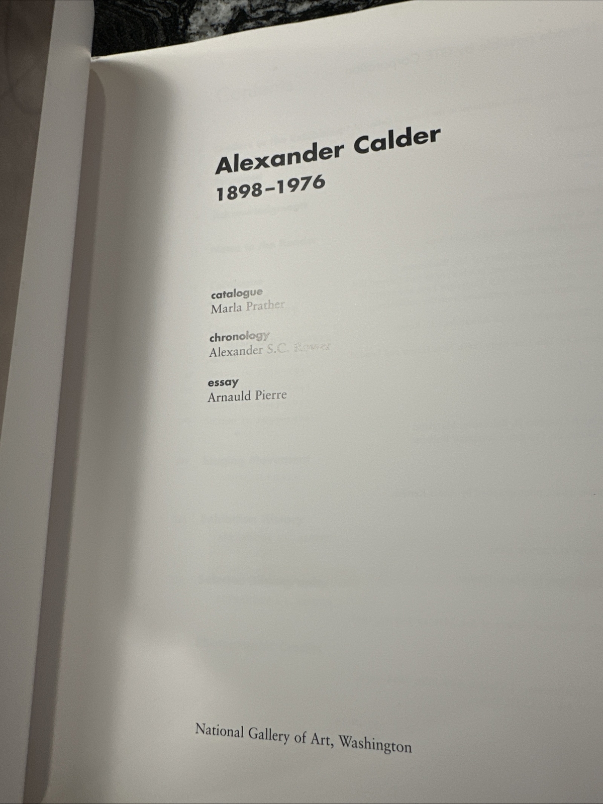 Alexander Calder 1898-1976 Art Book National Gallery Exhibition 1998 Printing