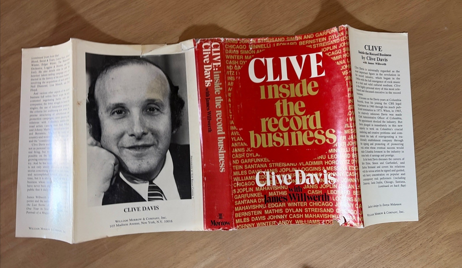 CLIVE: INSIDE THE RECORD BUSINESS By Clive Davis & James Willwerth – HCDJ