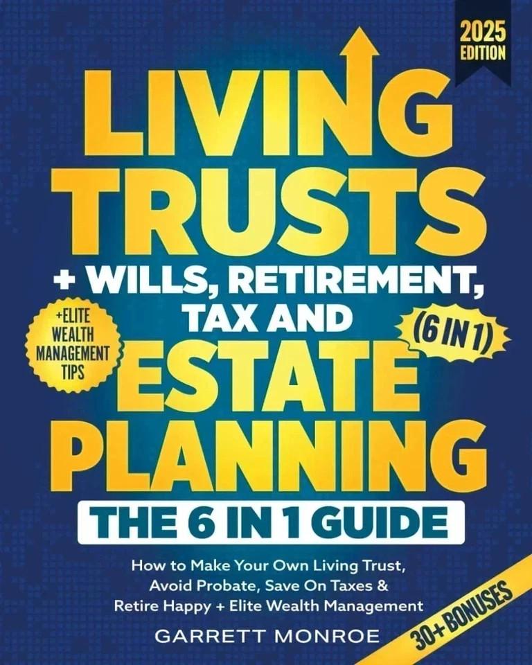 2 BOOK The Only Living Trusts,Living Trusts & Estate Planning PAPERBACK