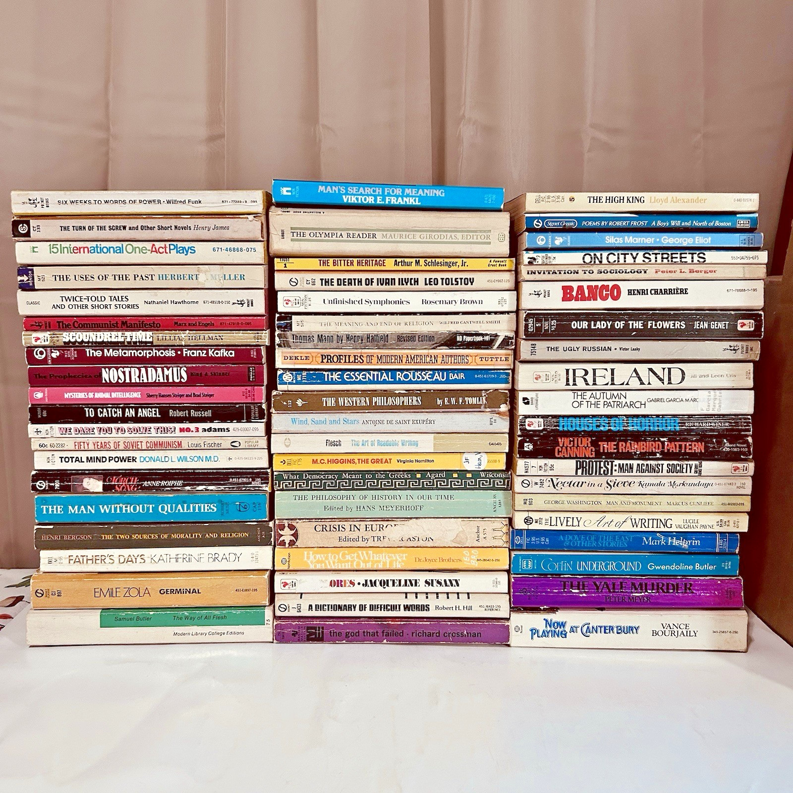HUGE Book Lot of 60 Vintage Mixed Paperback Books