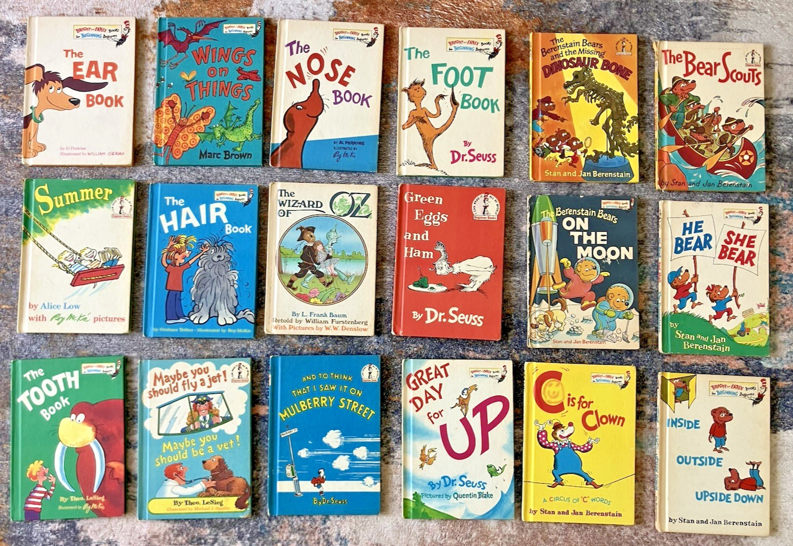 Dr Seuss Beginner Books lot 18 Classic Hardcover Bright And Early Berenstain OZ