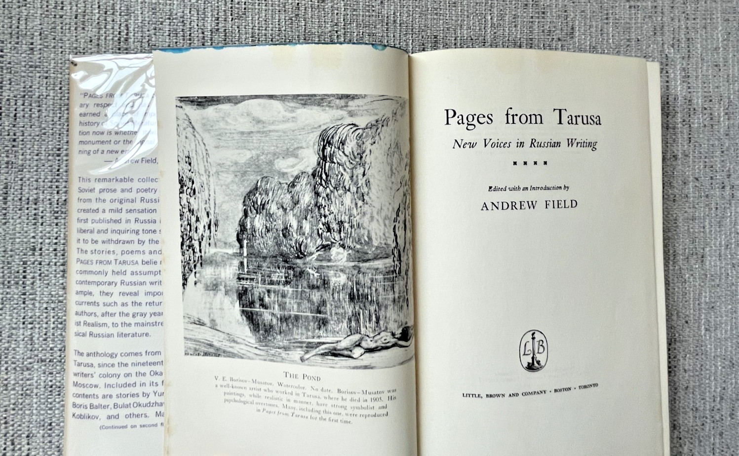 Pages from Tarusa Ed. Andrew Field 1964 First Edition Good Cond. Mylar Protected