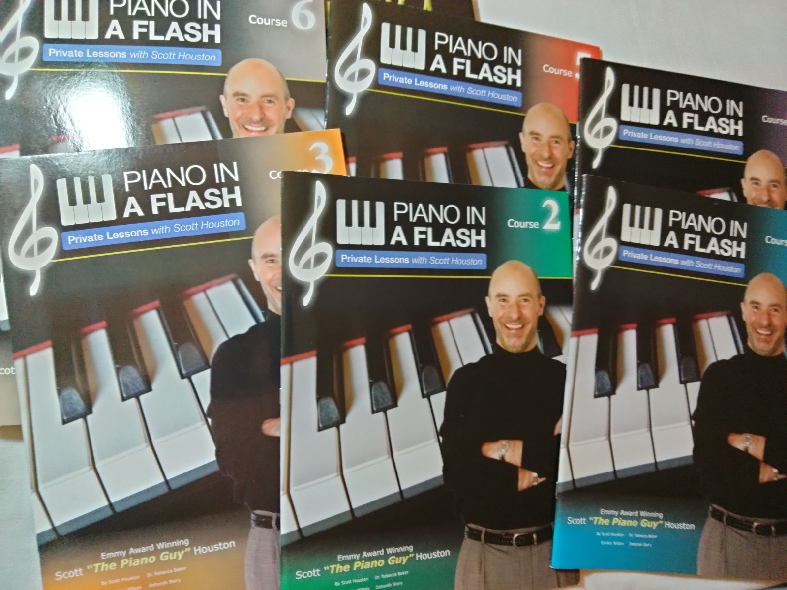Scott Houston Piano In A Flash- 1-6 Course – Gig Book 1 & 2 + Holiday Book LOT