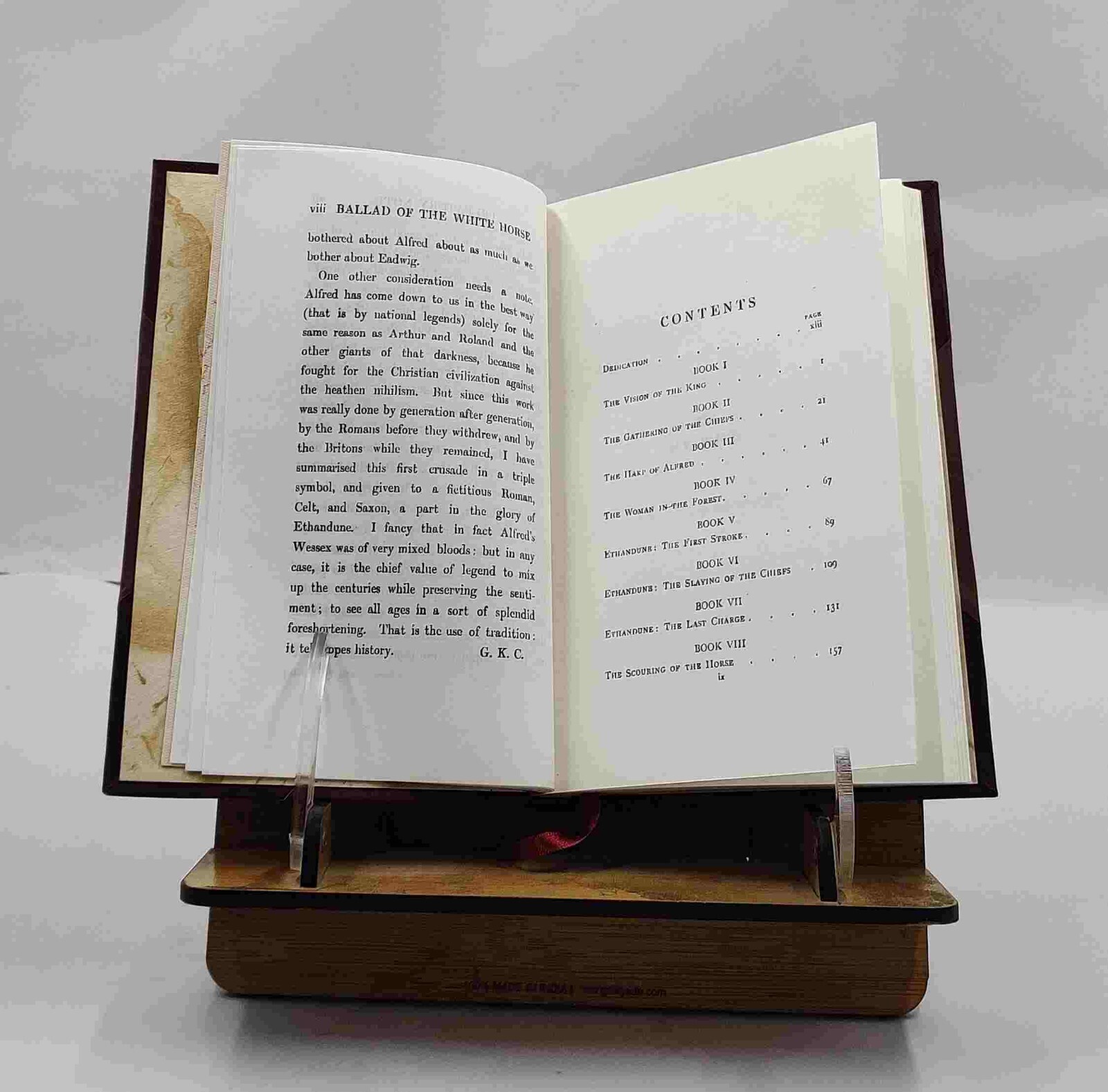 The Ballad Of The White Horse 1920 by G. K. Chesterton [Leather Crafted]