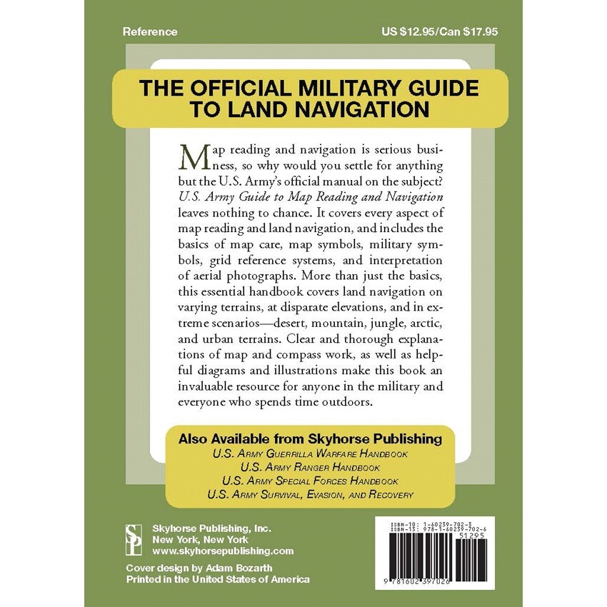 U.S. Army Guide to Map Reading Book Every Aspect Land Navigation Illustrations