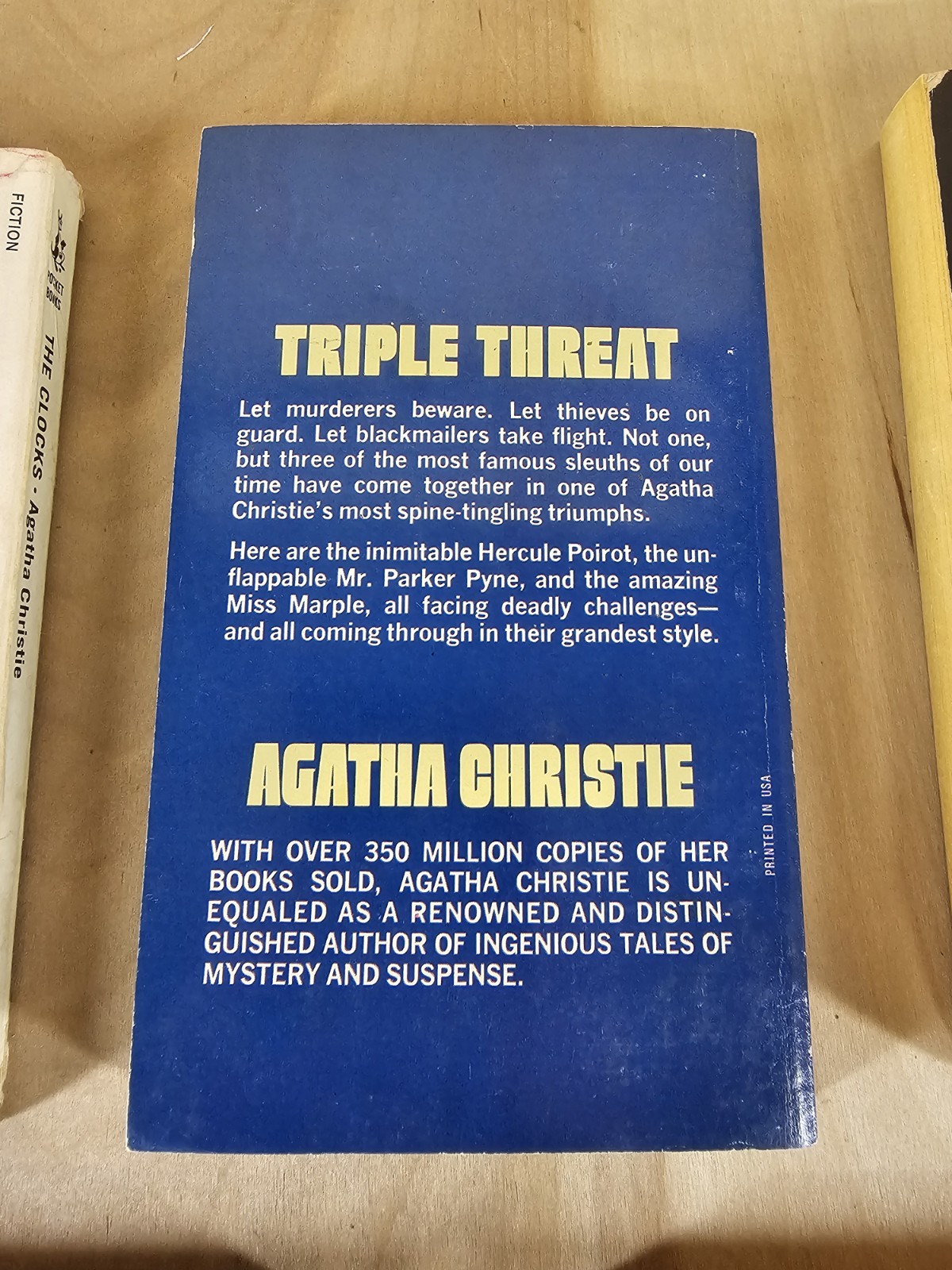 Vintage Agatha Christie Paperback Lot 5 Books