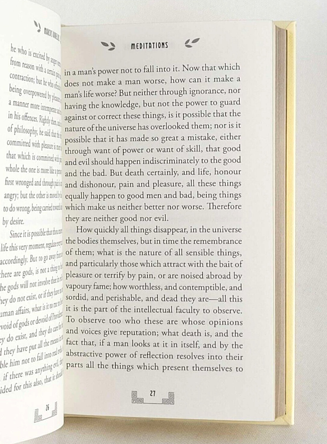 MEDITATIONS by Marcus Aurelius (6.8″x4.4″) Deluxe Compact Gilded Pages Brand New