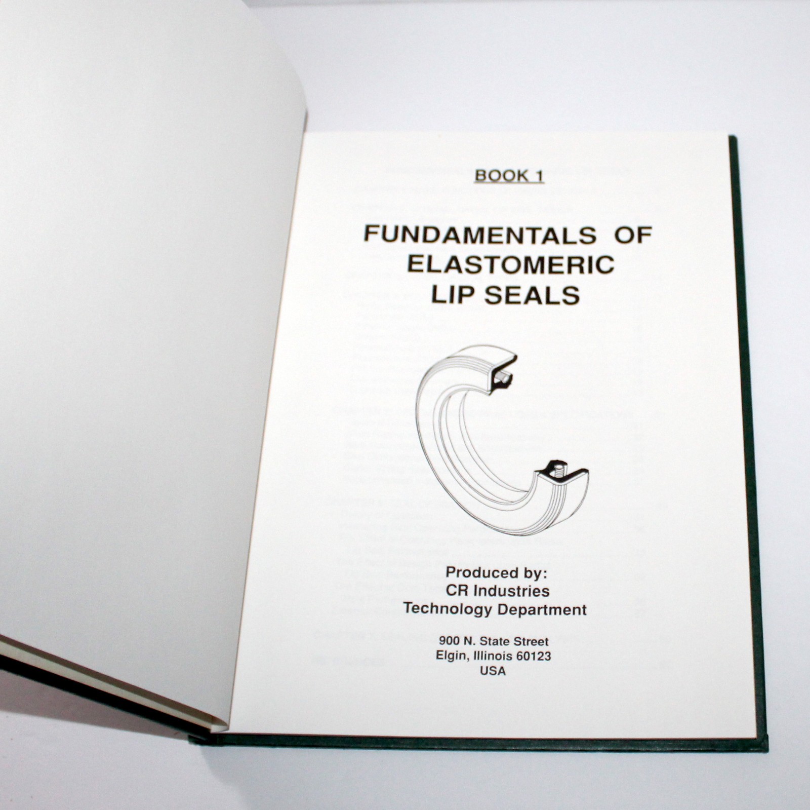 Elastomeric Lip Seal Handbook CR Industries Elgin Illinois Lubricants technology