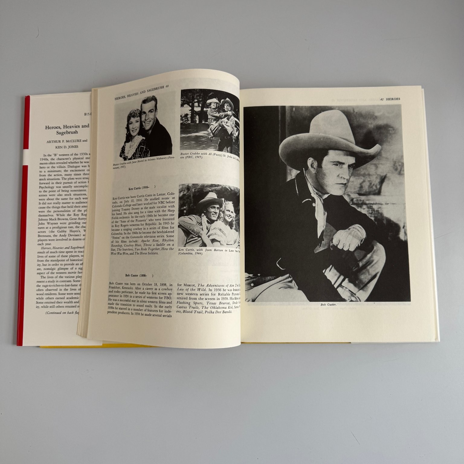 Heroes, Heavies and Sagebrush McClure Jones 1972 Pictorial History Western Films