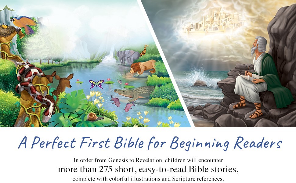 SALE! Complete Illustrated Children’s Bible, Hardback, Full Color, 400+ Pages