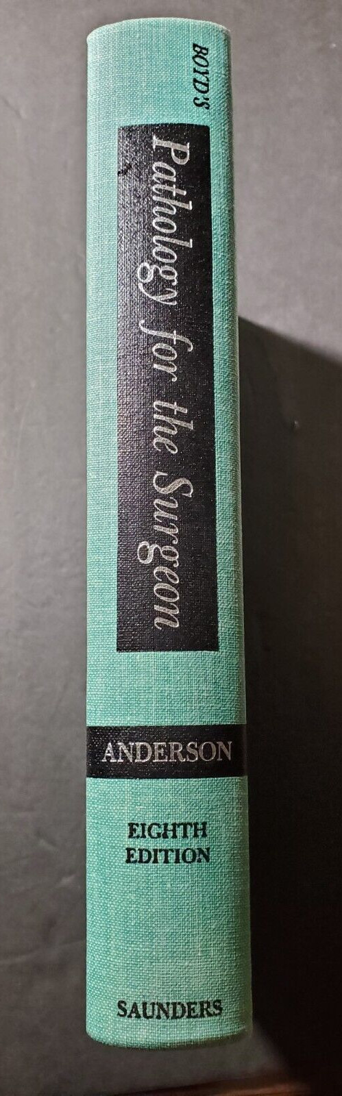 BOYD’S PATHOLOGY FOR THE SURGEON 8th Ed.by William Anderson 1967 HC Saunders