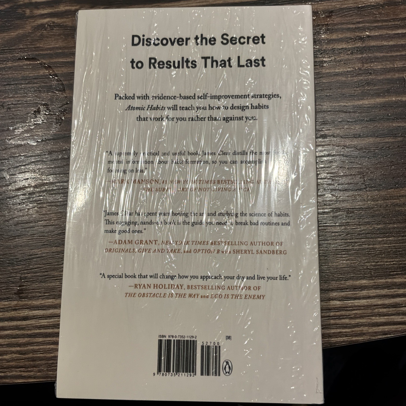 James Clear Atomic Habits Paperback 2018 Penguin Self-Help Nonfiction Habits