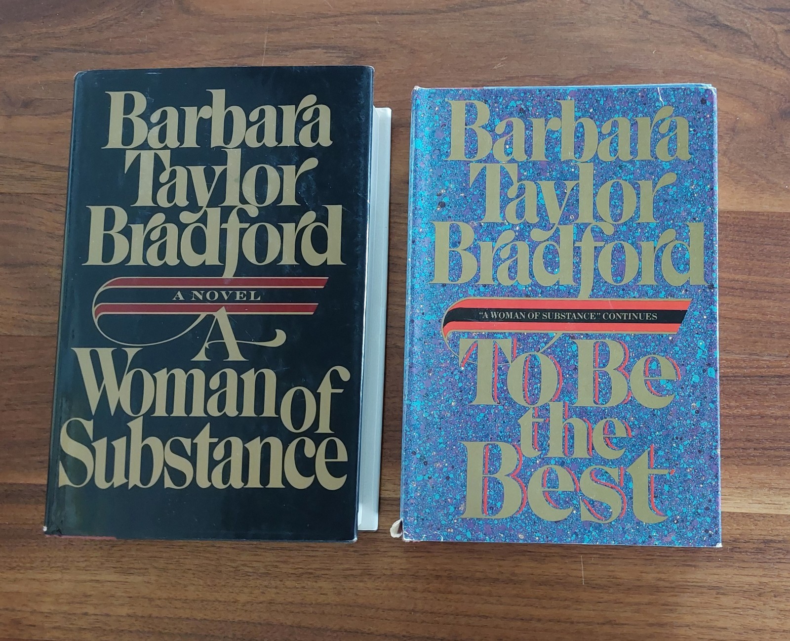 Woman of Substance & To Be the Best Barbara Taylor Bradford Lot Doubleday HCDJ