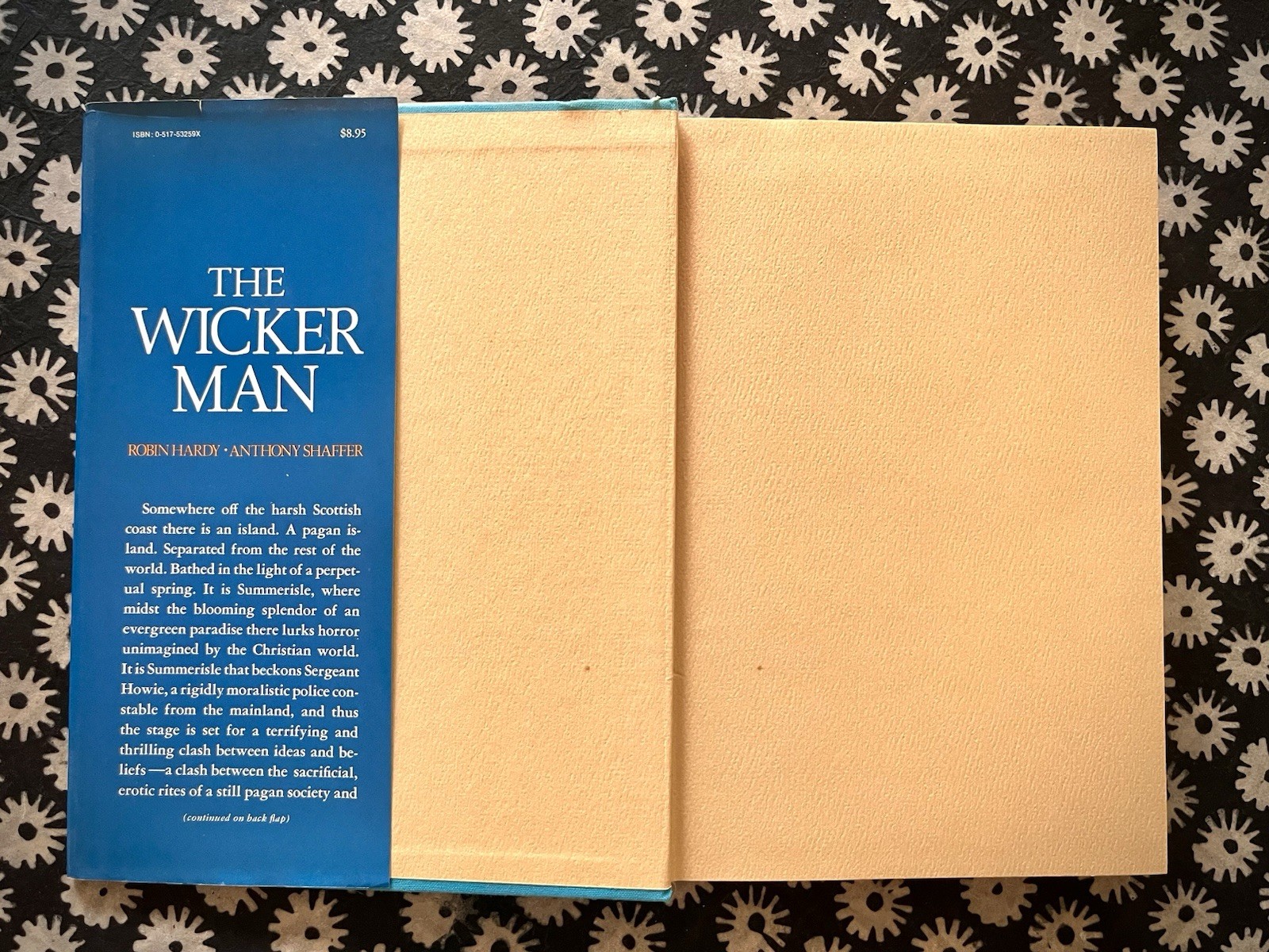 THE WICKER MAN ~ HARDY/SHAFFER (1978, Crown) First Edition HC/DJ Folk Horror