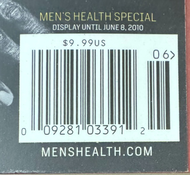 Men’s Health Nutrition Guide 2010 – OLD NEW STOCK – NEVER BEEN READ – 176 Pages