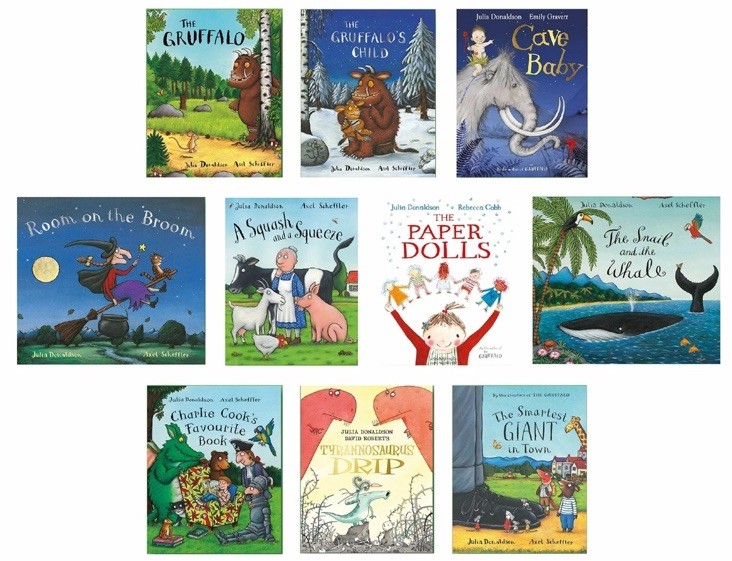Julia Donaldson 10 Books Set Collection Pack Includes Room On The Broom, Paprbck