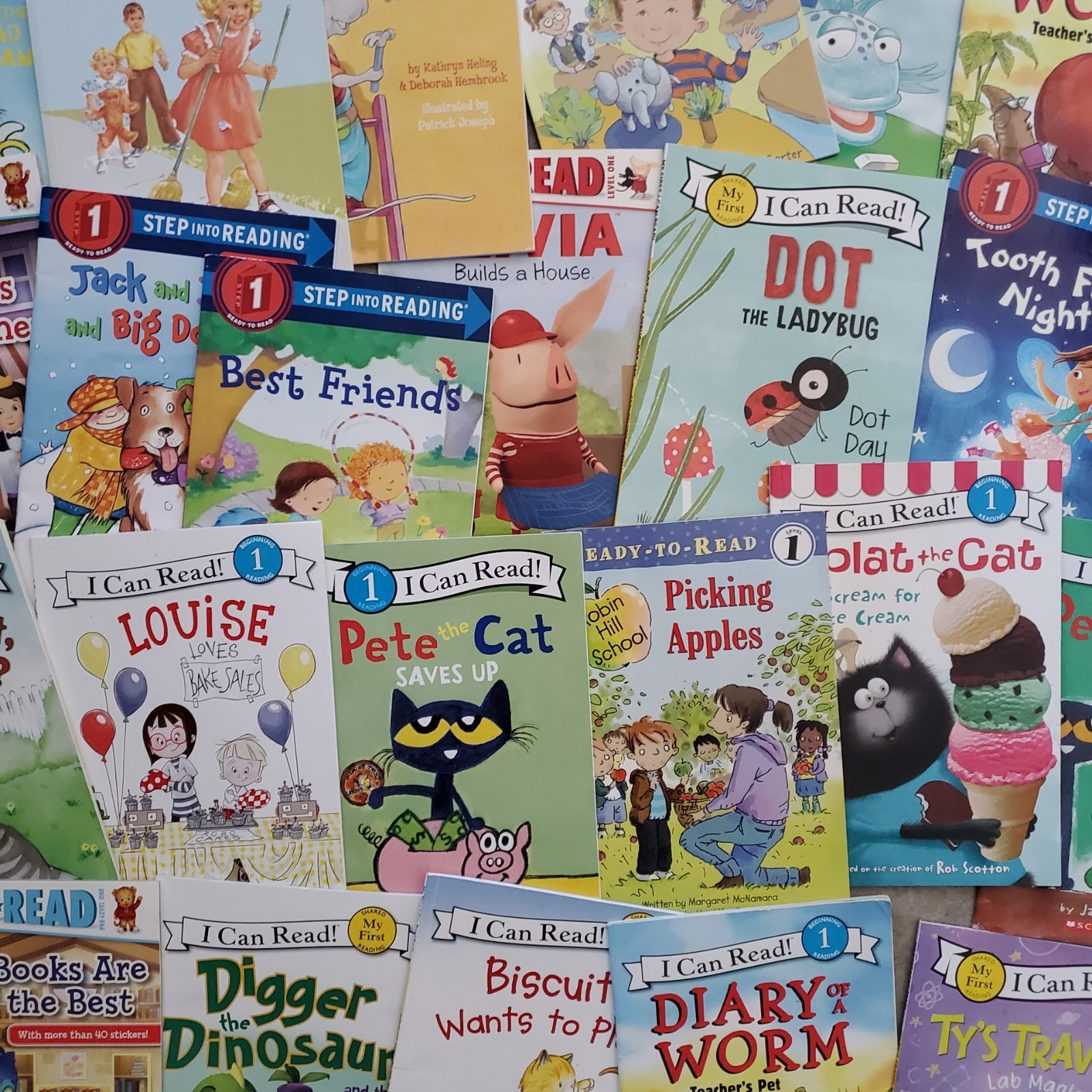 Random Lot of 12 Level 1, My First Reader, Step into Reading & I Can Read books