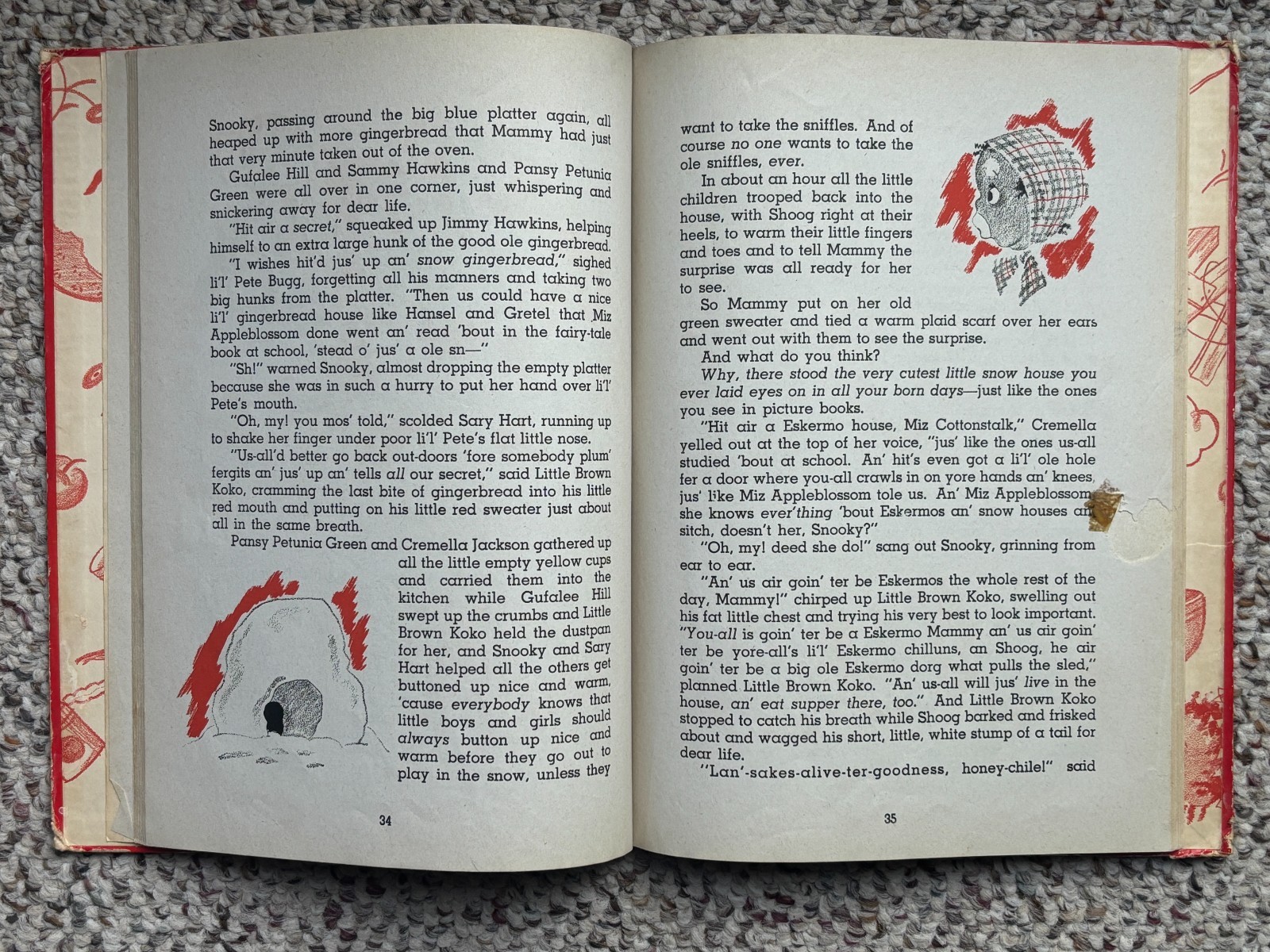 Little Brown Koko (1940) & Little Brown Koko Has Fun (1945) Hardcover Books