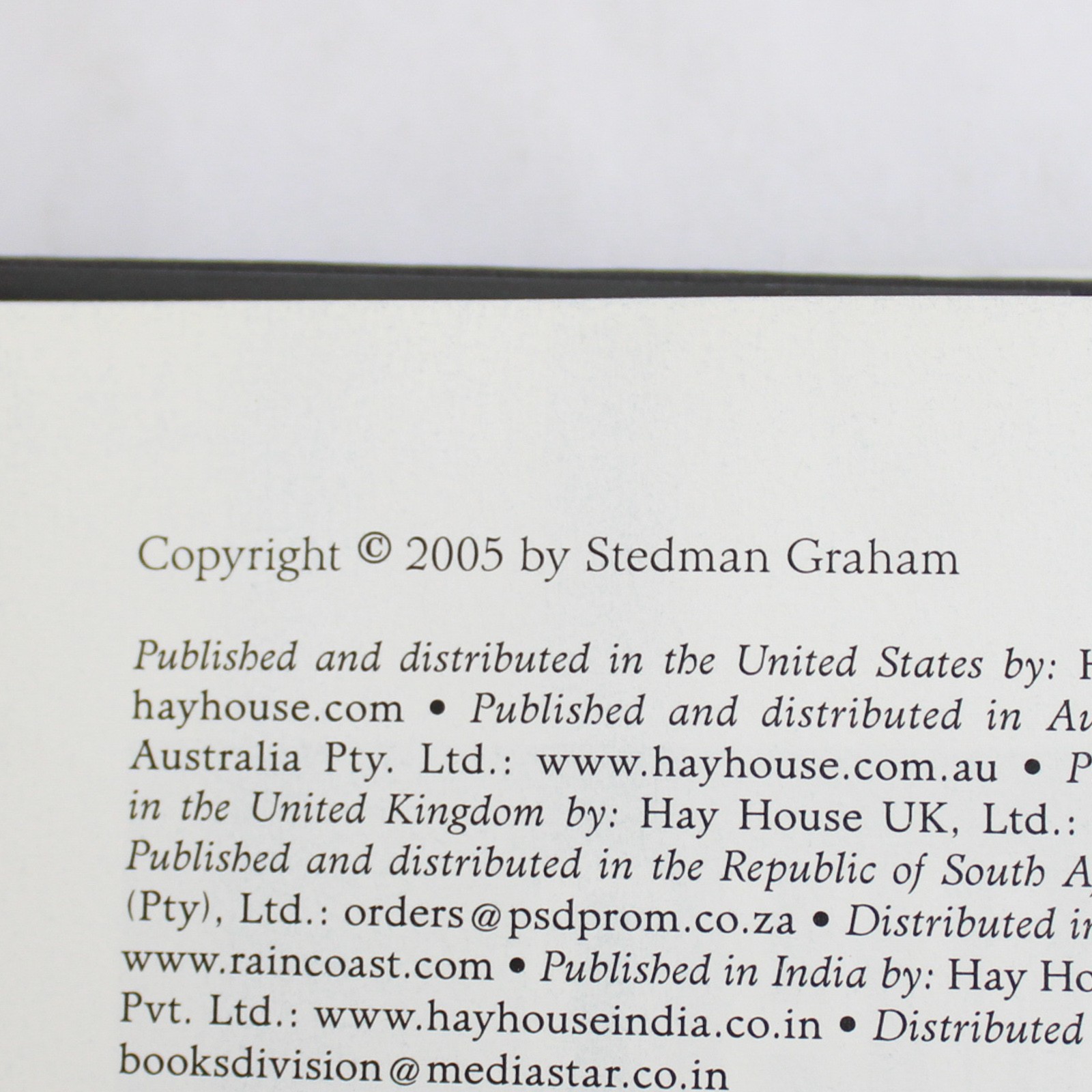 Who Are You? by Stedman Graham 2005 Signed Hay House Hardcover