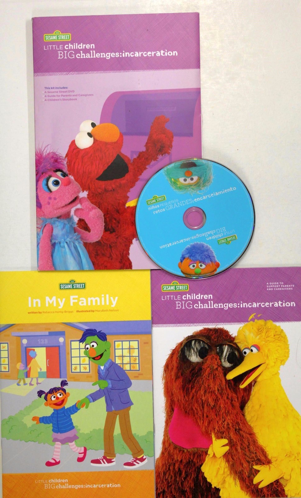 Sesame Street Little Children Big Challenges:Incarceration Ages 4-8 Book/DVD Kit