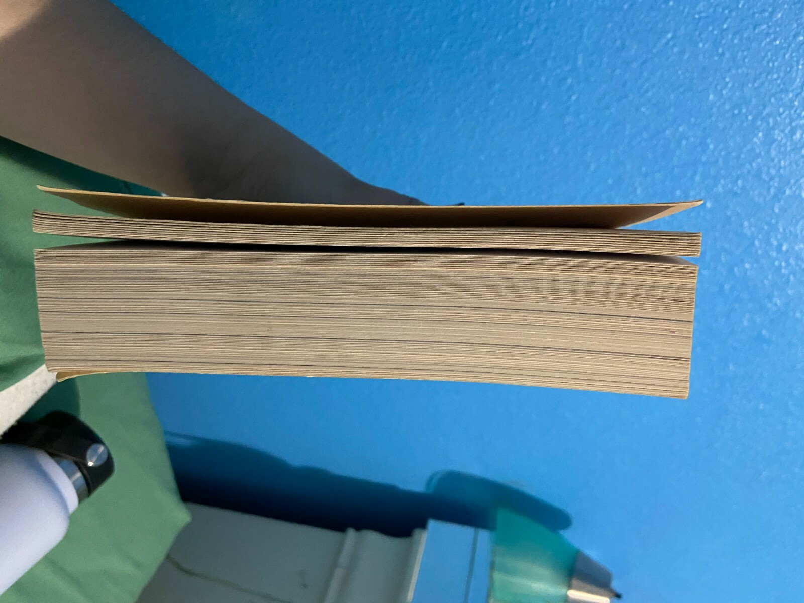 Book is in good condition, color is white, book is 594 pages plus book 2 preview