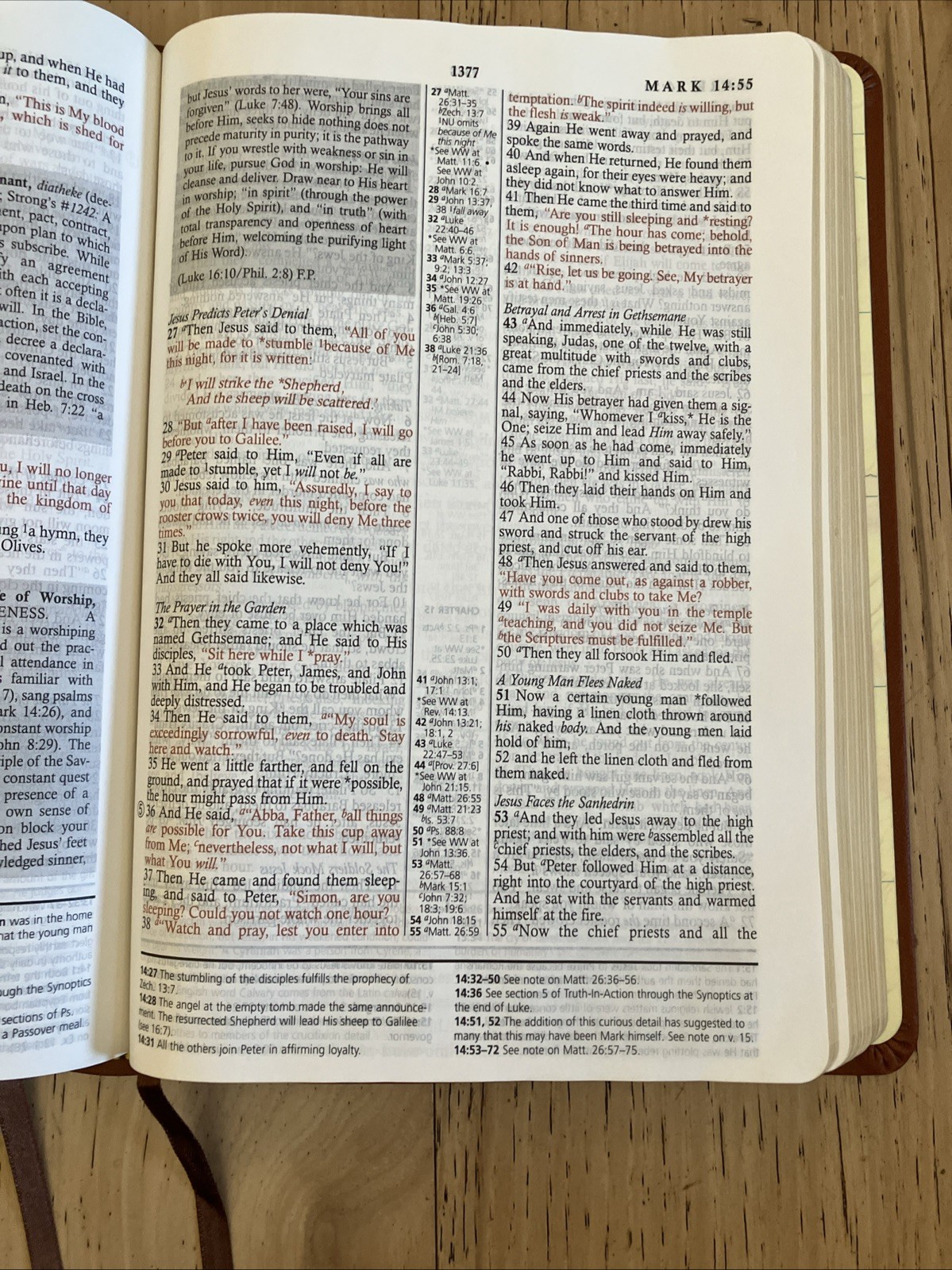 Nelson New Spirit Filled Life Bible NKJV Genuine Leather 2002 2556TN Like New!