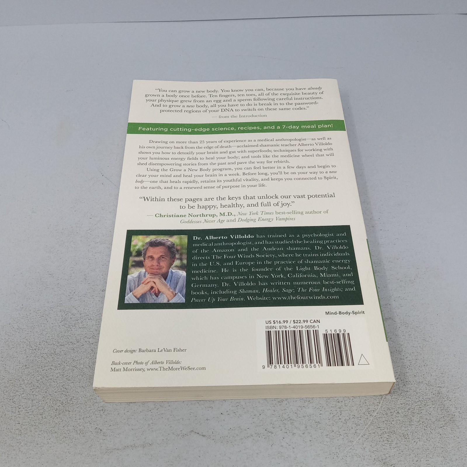 Grow a New Body: 2019 Hay House Paperback by Alberto Villoldo