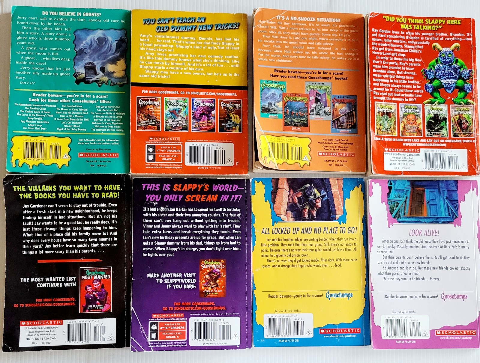 Lot of 15 Goosebumps Books Mixed Lot R.L. Stine