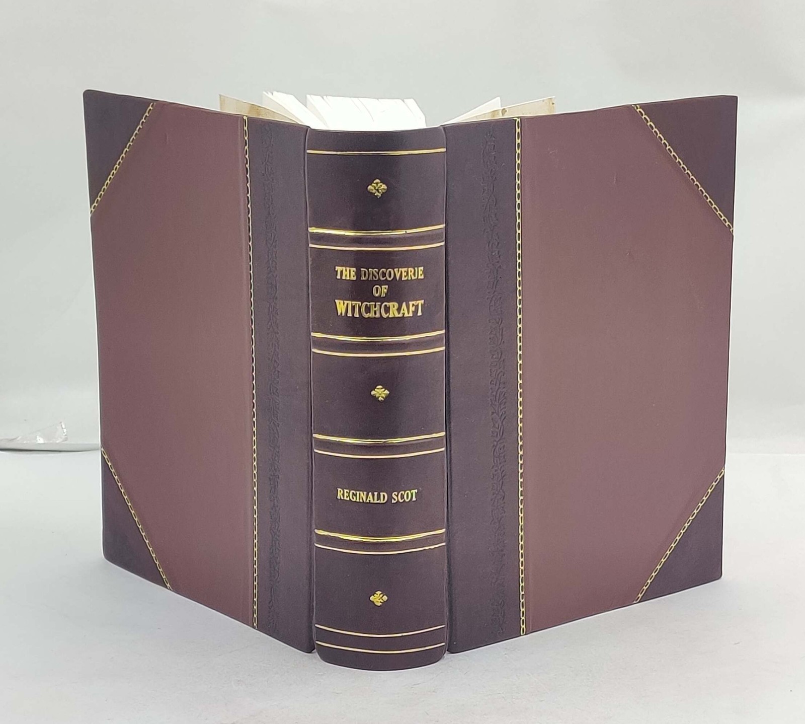 The discoverie of witchcraft 1886 by Reginald Scot , Brinsley [Leather Crafted]