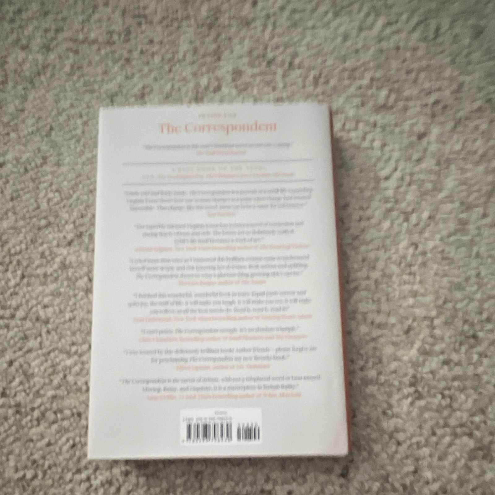 Virginia Evans The Correspondent Paperback Fiction Novel 2025 Crown New York