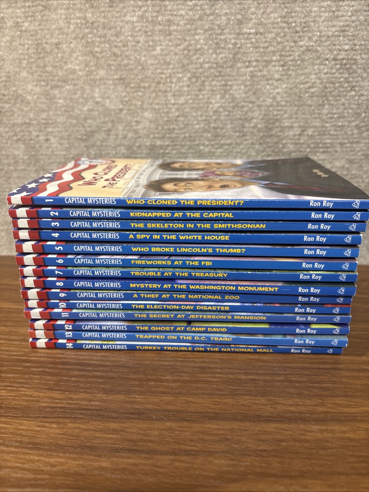 CAPITAL MYSTERIES Ron Roy Chapter Books Complete Series Lot 1-14 Bundle Kids