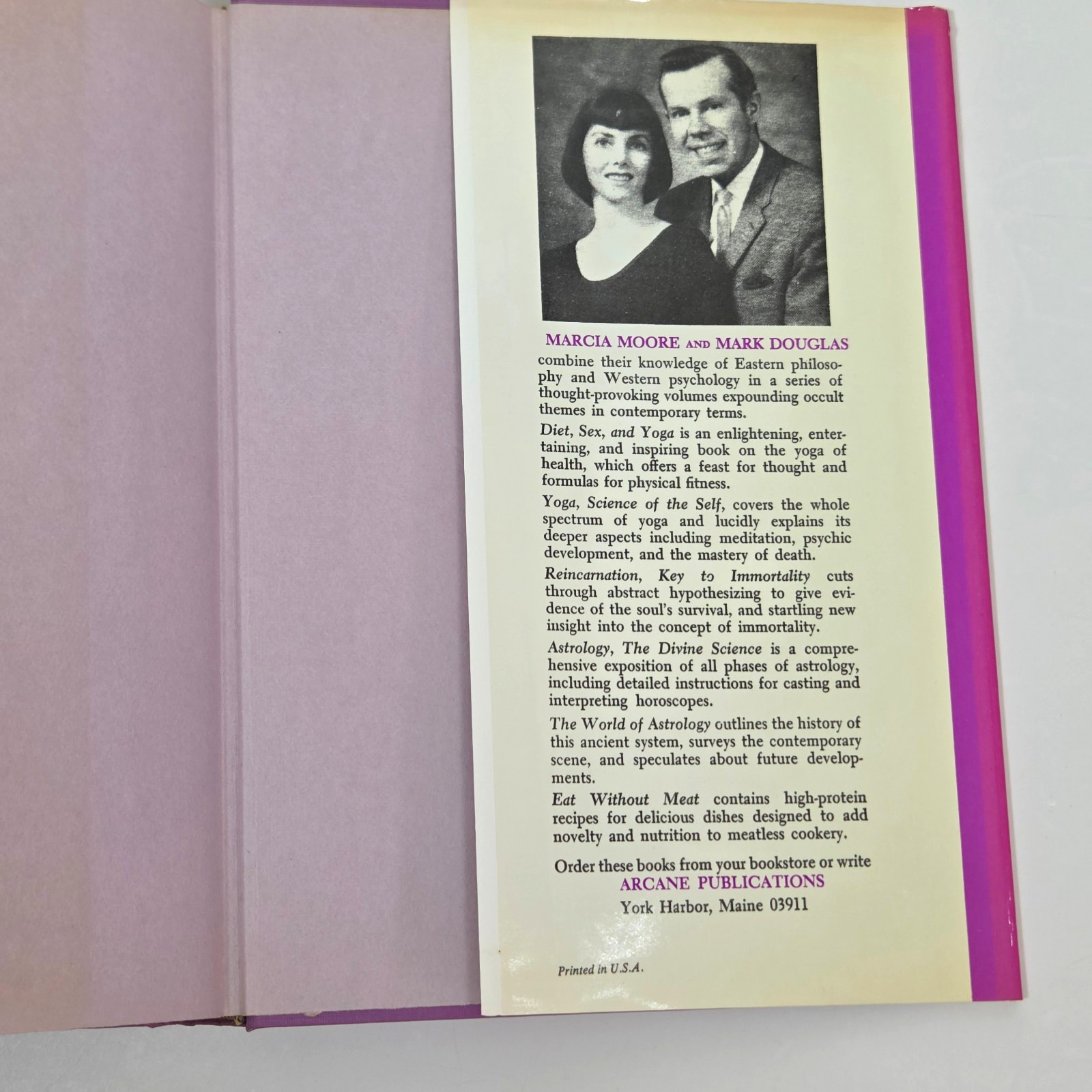 SIGNED Astrology in Action Marcia Moore Mark Douglas 1970 First Ed HCDJ Arcane