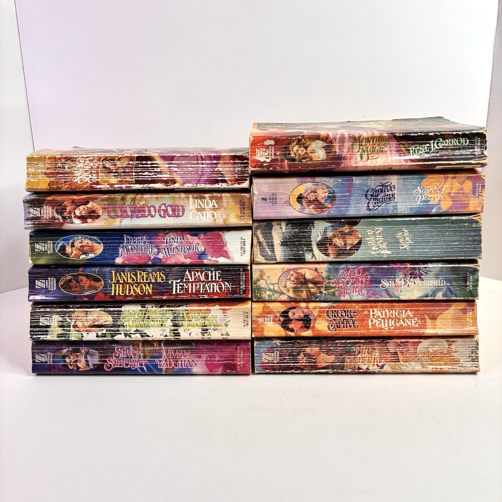 Lot 12 Vintage Zebra Historical Romance Paperback Novels Lovegram Mixed Authors