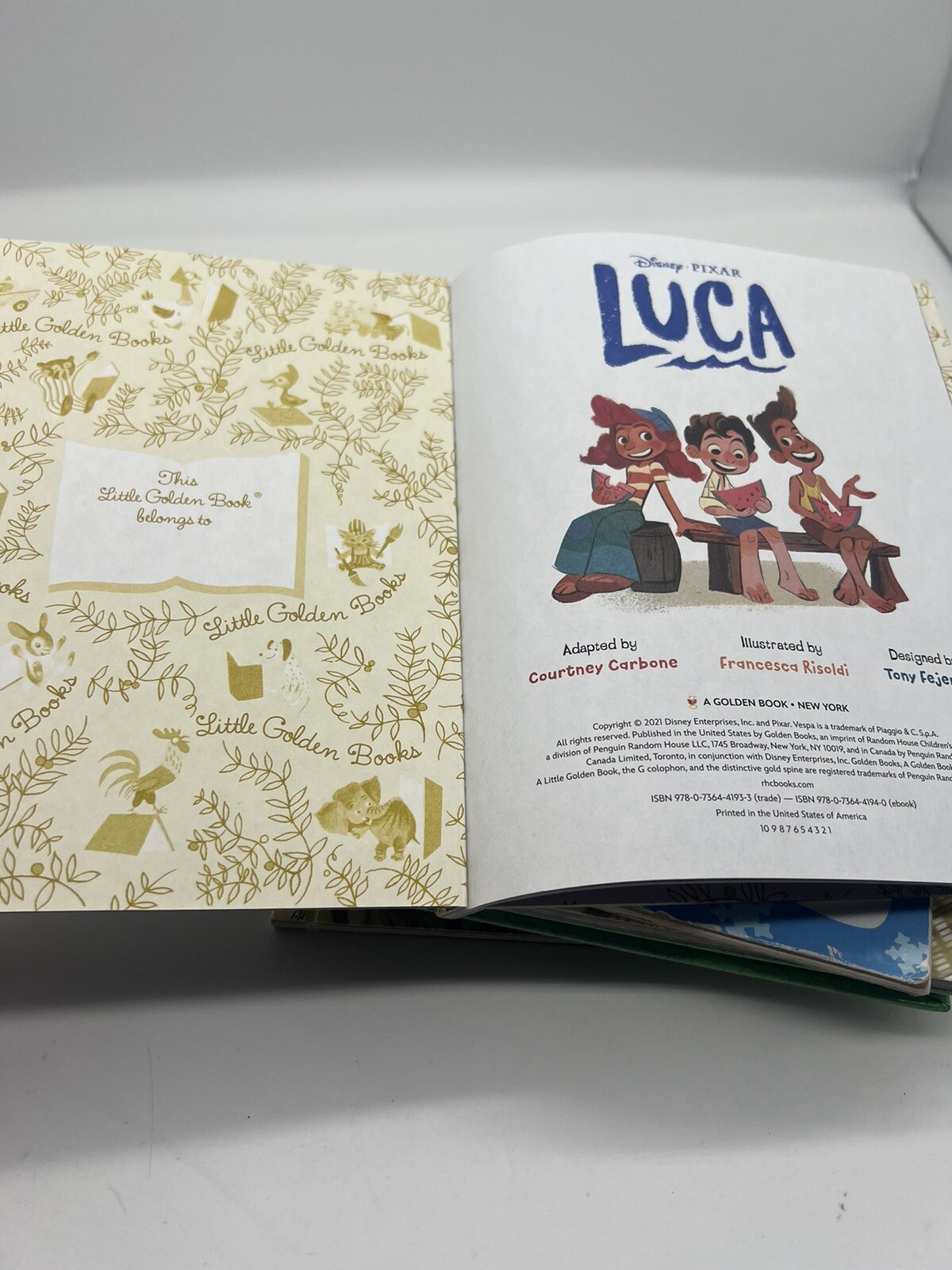 Lot of 7 Little Golden Books Newer 1990s-2020s Luca Christmas Nature Pooh Lion