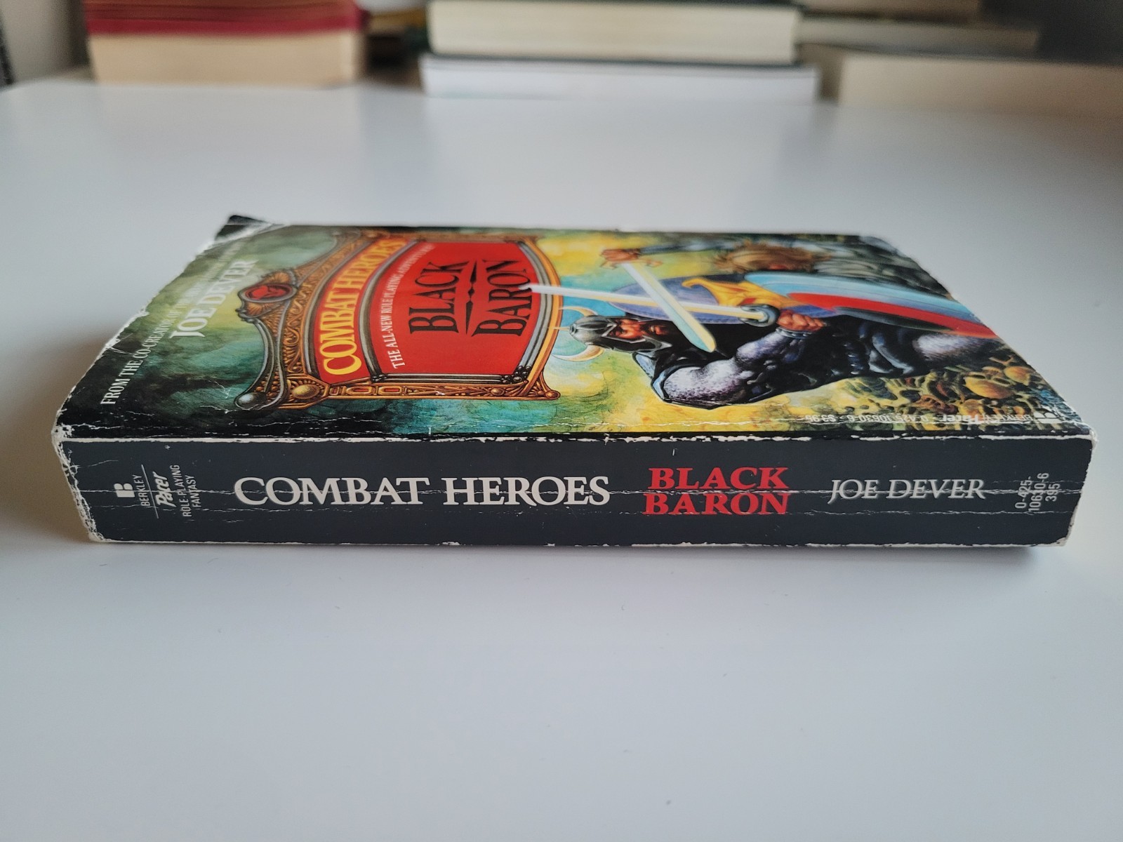 1986 COMBAT HEROES (NO WRITING) BLACK BARON JOE DEVER PAPERBACK ROLE PLAYING VTG