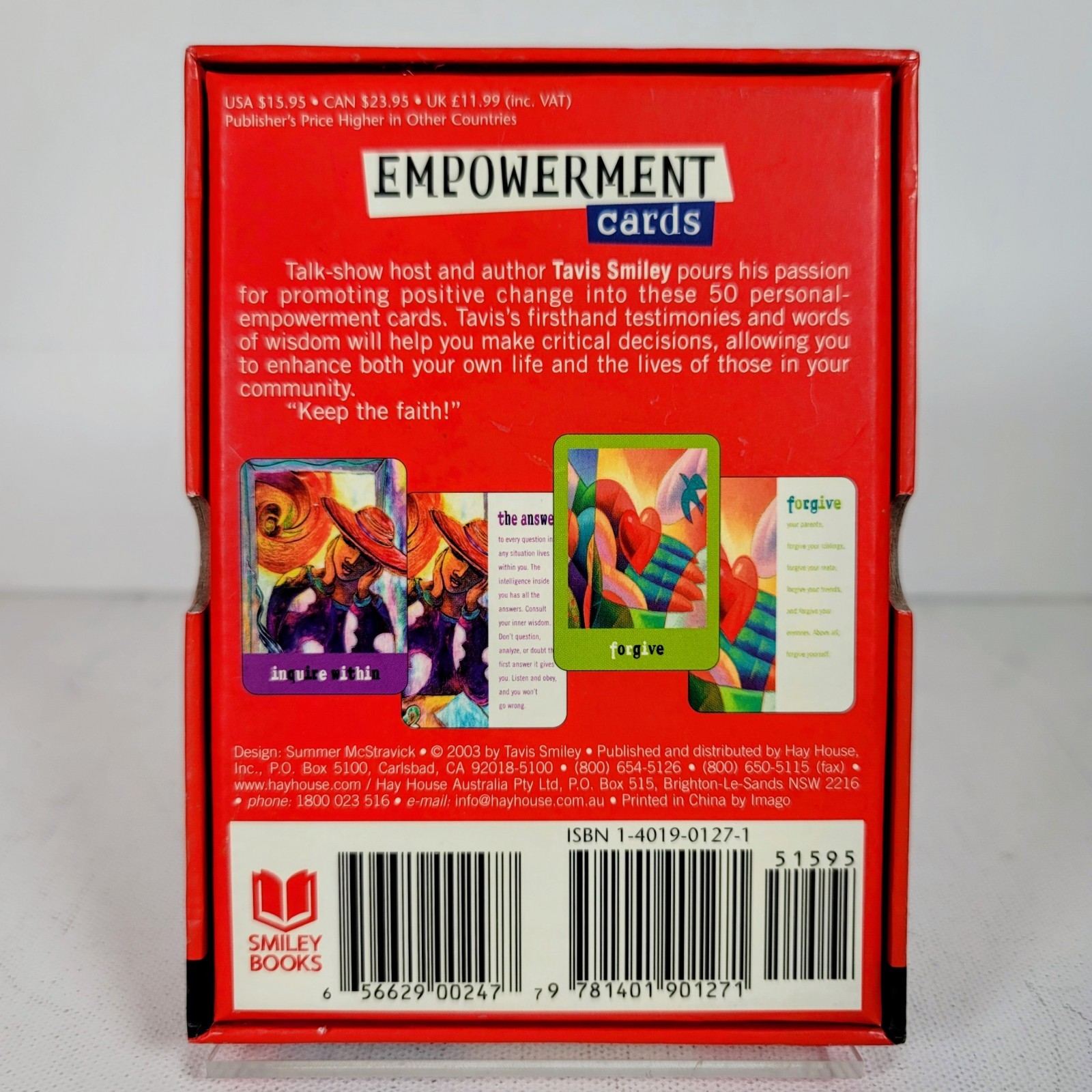 Empowerment Cards by Tavis Smiley: A 50 Card Deck (Hay House, 2003) COMPLETE