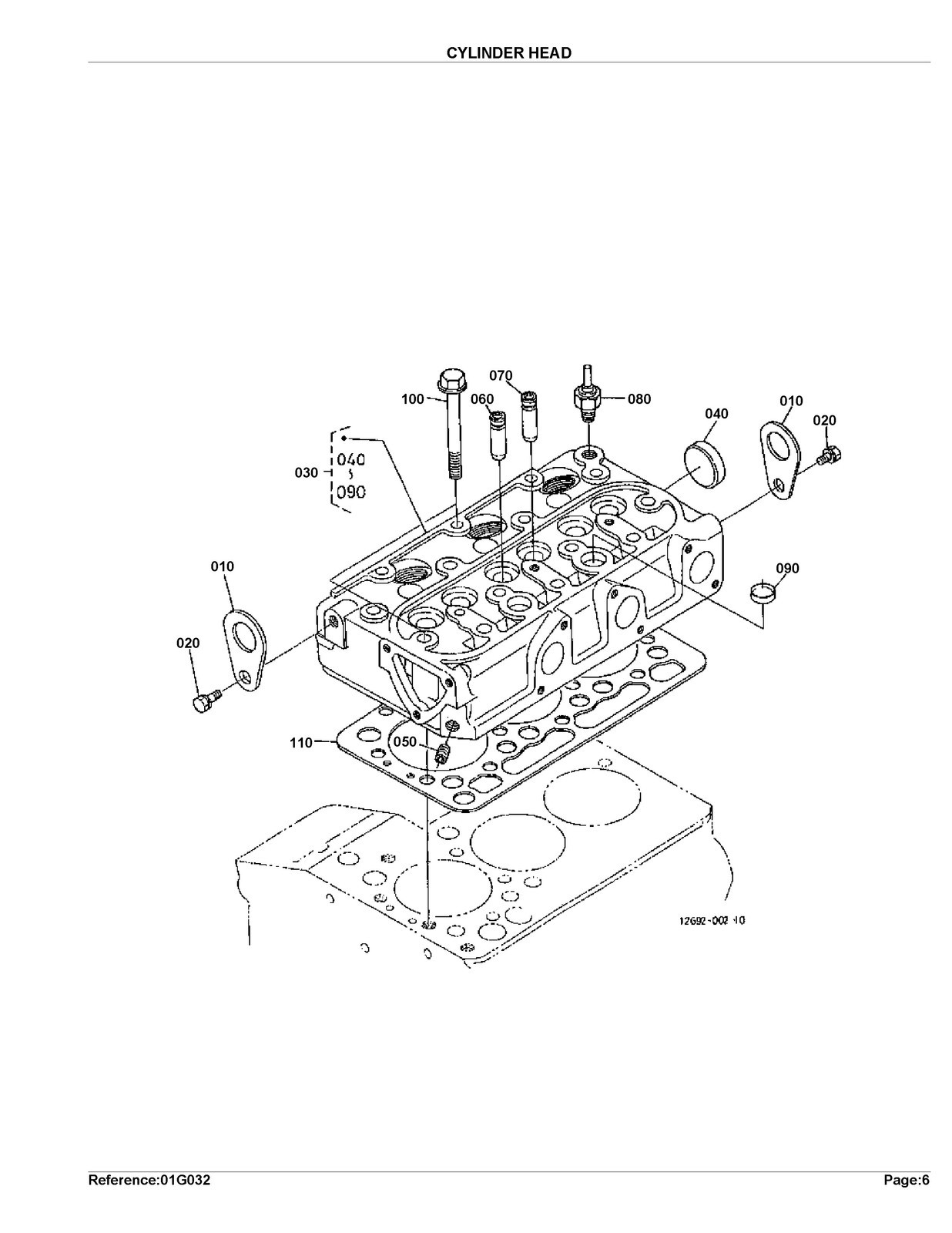 KUBOTA G2000S Parts Manual – TOUGH WIRE BOUND – STURDY COVERS